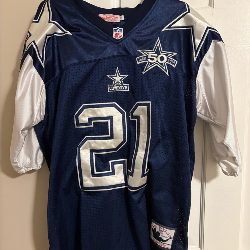 Mitchell & Ness Navy and White Kids Jersey